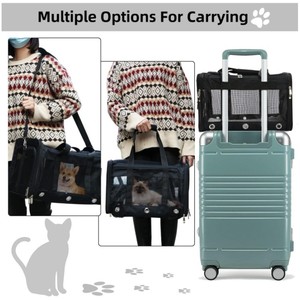 Tas hewan peliharaan luar ruangan multifungsi, tas bahu tunggal portabel, tas ransel kucing kapasitas besar, aksesori anjing - Product Image 4