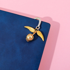 Marcapáginas de Metal con Plumas Retro al por Mayor, Marcapáginas de Dibujos Animados de la <span class=keywords><strong>Snitch</strong></span> de las Reliquias de la Muerte, Marcapáginas de Películas de Anime - Product Image 5