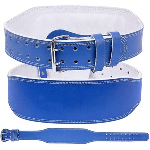 Pure Cowhide Leather Unisex Weightlifting Belt with Buckle Closure Non-Slip <b>Back</b> <b>Support</b> for Body Building & Heavy Duty Training - Product Image 1