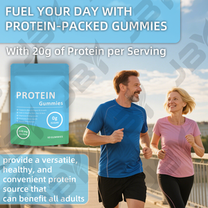 JBY Bitki Bazlı <span class=keywords><strong>Protein</strong></span> Kaynağı, Günlük Beslenmeyi, Vücut Canlılığını ve Nazik Enerji Desteğini Destekleyen Proteinli Jelibonlar - Product Image 3