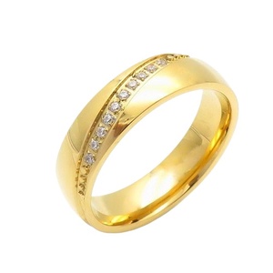 Bague de fiançailles en acier inoxydable de style coréen Design Couple Anneaux de couple frais <span class=keywords><strong>pour</strong></span> hommes et femmes simples intégrés - Product Image 6