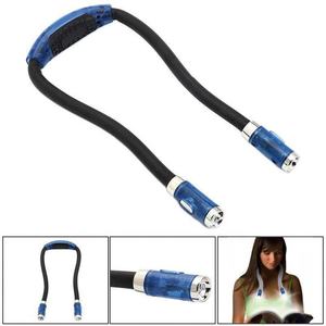 Portable bleu/blanc <span class=keywords><strong>LED</strong></span> lecture <span class=keywords><strong>bandeau</strong></span> lampe créative suspendue cou lampe de travail avec éclairage varié pour chambre Flexible PC corps - Product Image 5