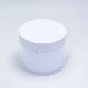 100g 200g 300g Double Wall Cosmetic Storage Container Plastic Skincare <b>Makeup</b> <b>Eye</b> Cream Jar with Gold <b>Silver</b> Cap - Product Image 5