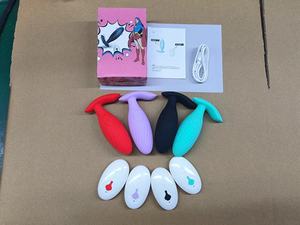 Nuovo telecomando 10 modalità di vibrazione anale vibratore testa di testa massaggiatore prostata giocattoli sessuali per uomini <span class=keywords><strong>e</strong></span> donne prodotti del sesso % - Product Image 6