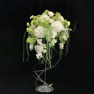 Boule <span class=keywords><strong>de</strong></span> fleurs artificielle géante en soie personnalisable, tournesol et rose, pour <span class=keywords><strong>centre</strong></span> <span class=keywords><strong>de</strong></span> <span class=keywords><strong>table</strong></span> <span class=keywords><strong>de</strong></span> <span class=keywords><strong>mariage</strong></span> bohème romantique - Product Image 1
