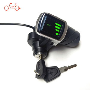 高品质耐用 ZHAO <span class=keywords><strong>HUA</strong></span> 48V 扭转式油门钥匙显示屏加速手柄电动自行车/摩托车 155x95mm 替换件 - Product Image 2