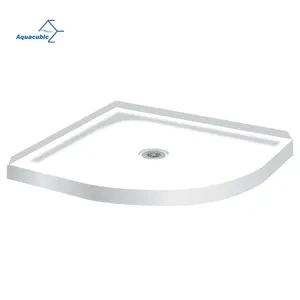 Aquacubic New Sector ABS Bathroom Shower Tray Bathroom Corner Shower Pan