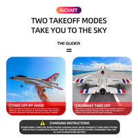 Bon marché F16 2.4g 3CH rc avion télécommande EPP mousse avion jouet planeur extérieur modèle d'avion pour enfant avec lumière