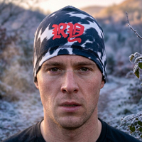 Bonnet d'hiver personnalisé en cuir de vachette pleine fleur à motif crâne, style casquette de marque pour homme, en satin, style décontracté, thermique, noir, type casque