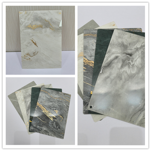 Plaque en acrylique stratifié avec incrustation d'or et d'argent, motif pierre, écologique, panneau PMMA anti-UV, résistant à la moisissure, film acrylique - Product Image 6