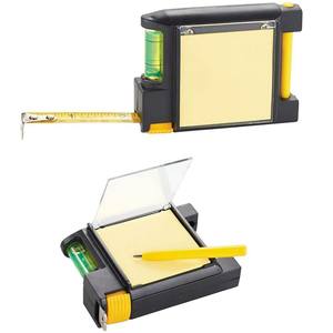 شريط للقياس وأكثر من 10 بوصات متعدد الوظائف شريط للقياس مع/ مستوى/ مفكرة وقلم - Product Image 2