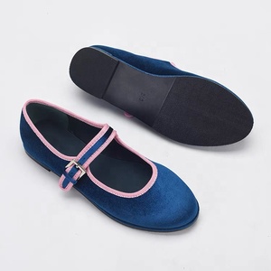 <span class=keywords><strong>Scarpe</strong></span> Mary Jane in <span class=keywords><strong>Velluto</strong></span> con Fibbia per <span class=keywords><strong>Donna</strong></span>, Nuovo Stile Casual Elegante con Punta Tonda e Tomaia Bassa, Colori Personalizzabili - Product Image 3