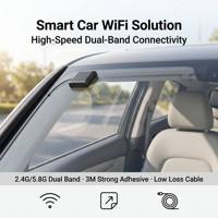 Antenne WiFi double bande 2.4G 5G externe, patch avec fixation adhésive 3M, amplificateur de signal SMA mâle pour voiture intelligente, passerelle IoT, routeur IPC