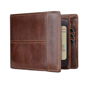Custom Slim RFID Leather Bifold <b>Wallet</b> Organizer Slim Card <b>Holder</b> with 14 Card Slots and 2 Cash Pockets Genuine Leather <b>Wallet</b> - Product Image 1