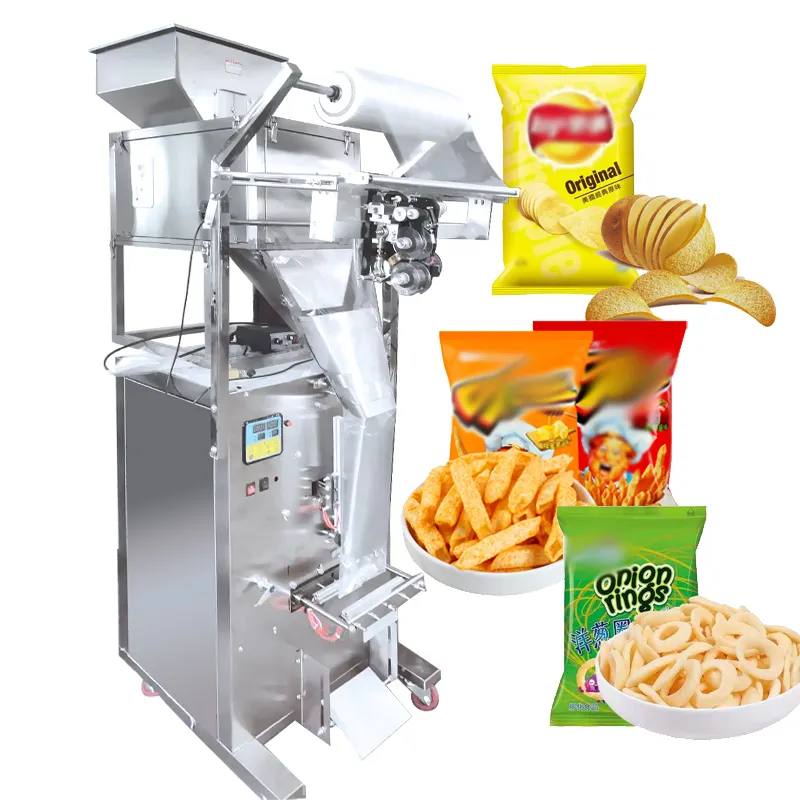 Mesin pengemasan kerupuk kentang kustomisasi ditingkatkan tas jagung pop mesin kemasan multifungsi
