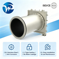 Clapet anti-retour en acier inoxydable 304 de type tuyau pour moteur/machine/pompe, pour le contrôle des eaux usées et des eaux de refoulement dans les systèmes de drainage résidentiels