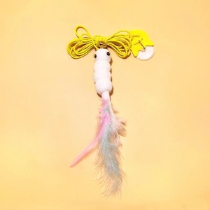 Nouveau jouet pour chat en forme de bâton, plume pour taquiner le chat, ensemble de jouets interactifs pour chat rétractables en <span class=keywords><strong>trois</strong></span> sections - Product Image 5