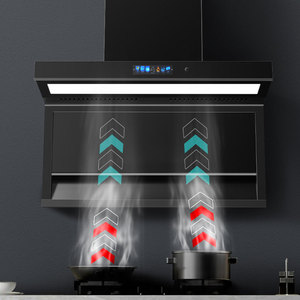 Campana Extractora de Cocina de Acero Inoxidable de 90 cm, Montada en la Pared, con Ventilación, Control por Voz, Filtro de Deflector, 21m/min, A++ - Product Image 6