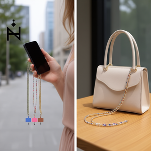 Catena per borsa Nina Crystal da 120 cm, doppio uso per telefono e borsa, accessorio di moda - Product Image 3