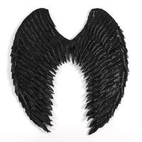 Ailes d'ange en tissu faites à la main pour enfants et adultes, fausses plumes, accessoires d'Halloween en gros
