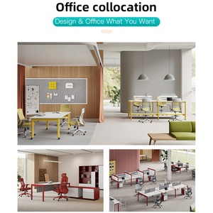 Muebles de Oficina, Escritorio Modular para 6 Personas, Estación de Trabajo de Oficina, Cubículo para 4 Personas, Espacio para Personal, Sala de Reuniones - Product Image 3