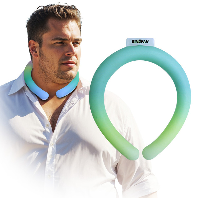 Innovative TPU Freezable Collar PCM Neck Cooling Ring Gel Neck Chill Tube Wearable Neck Cooler for Summer Hot Weather