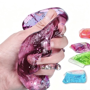 Arcilla de Modelar de Colores Secados al Aire al por Mayor, Slime de Espuma de Cristal en Bolsas, 6 Colores, No Pegajoso, para Manos, Edades 5-7, Unisex - Product Image 3