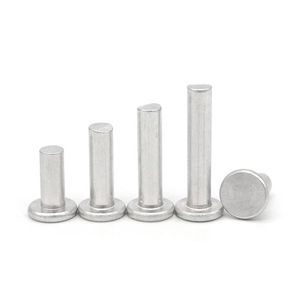 Remaches de Aluminio Sólido, Remaches Metálicos y Remaches Sólidos de Cabeza Redonda Plana, Suministrados Directamente por Fábrica China - Product Image 1