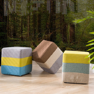 Modern Soft Ottoman Foot Rest <strong>Stool</strong> Square / Round <strong>Sofa</strong> <strong>Stool</strong> Modern Furniture With Washable Cover - Product Image 3