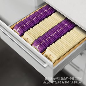 Support à capsules de café en bambou 32x27.5x6cm, organiseur de bureau pour tiroir de rangement de cuisine, comptoir, support à capsules de thé - Product Image 2