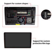 Reproductor Multimedia para Auto KZS Universal de 9/10 Pulgadas con Pantalla Táctil IPS 2 Din Android 15, Reproductor de DVD para Auto con Carplay