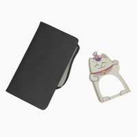 2024 couverture rigide noir PU cuir planificateur Mini papeterie ensemble poche A6 A7 bureau école Budget liant laitier cahier
