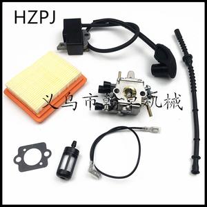 HZPJ Lawnmower Parts & Accessories FS120 FS200 250 <b>Carburetor</b> with High-Pressure Coil Air Filter Fuel Line Oil Filter - Product Image 1