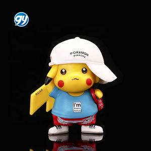 3 uds <span class=keywords><strong>gorra</strong></span> mochila Pikachu figura Anime dibujos animados ratón eléctrico muñeca estatua de juguete - Product Image 3
