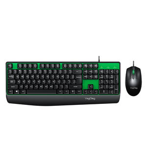 Ensemble <span class=keywords><strong>clavier</strong></span> et <span class=keywords><strong>souris</strong></span> filaire antistatique VegGieg de haute qualité <span class=keywords><strong>pour</strong></span> le bureau, l'école, l'emballage et l'impression - Product Image 1