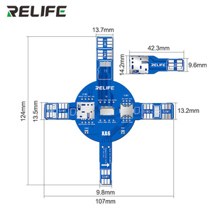 เครื่องทดสอบสัญญาณซิม RELIFE XA6 สำหรับบอร์ดมัลติฟังก์ชั่น รองรับการ์ดซิม TF และ <span class=keywords><strong>NM</strong></span> สำหรับโทรศัพท์มือถือ ทำจากพลาสติก - Product Image 6