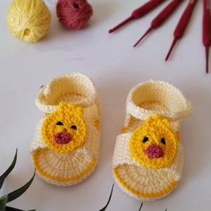 Personalización de alta calidad, nuevo estilo, <span class=keywords><strong>sandalias</strong></span> de pato para bebé, zapatos de ganchillo a mano, zapatos de verano para bebés, zapatos de suelo para puerta - Product Image 3