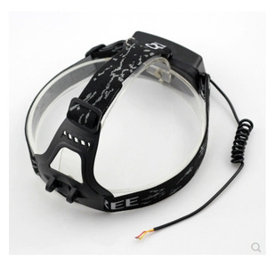 Boîtier de lampe frontale T6 avec sangle réglable pour lampe de vélo, lampe torche LED, matériau plastique, batterie non incluse - Product Image 1