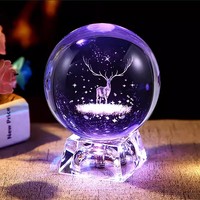 Machine de gravure sur boule de cristal laser 3D, imprimante photo 3D personnalisée sur cristal