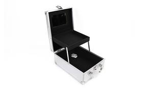 All'ingrosso treno di alluminio con lo specchio per la bellezza duro vanità borse cosmetiche & custodie modello di visualizzazione del treno per il trucco caso - Product Image 5