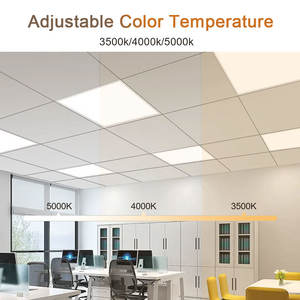 Stock US, panneau lumineux LED 2x2 à cadre mince de 40 W, rétroéclairé, panneau lumineux plat pour bureau, luminaire de panneau commercial - Product Image 2