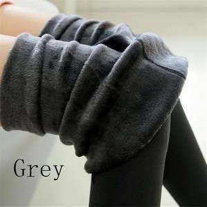 Leggings pour femmes K1369, leggings chauds en fourrure épaisse, pantalons en polaire pour femmes, leggings en velours pour femmes - Product Image 3