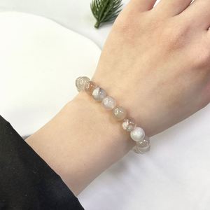 สร้อยข้อมือหินธรรมชาติ ลูกปัดแก้วหลากสี ความสงบสุขใจ ความเชื่อถือได้ คู่มือธุรกิจด้านโลจิสติกส์ที่เชื่อถือได้ การผลิตตามสั่ง - Product Image 5