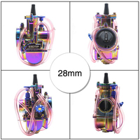 Carburateur Moto Coloré Arc-En-2T 4T Repose Universel Pièces Racing pour 50 100 150 200 250cc DirtBike,21-34mm