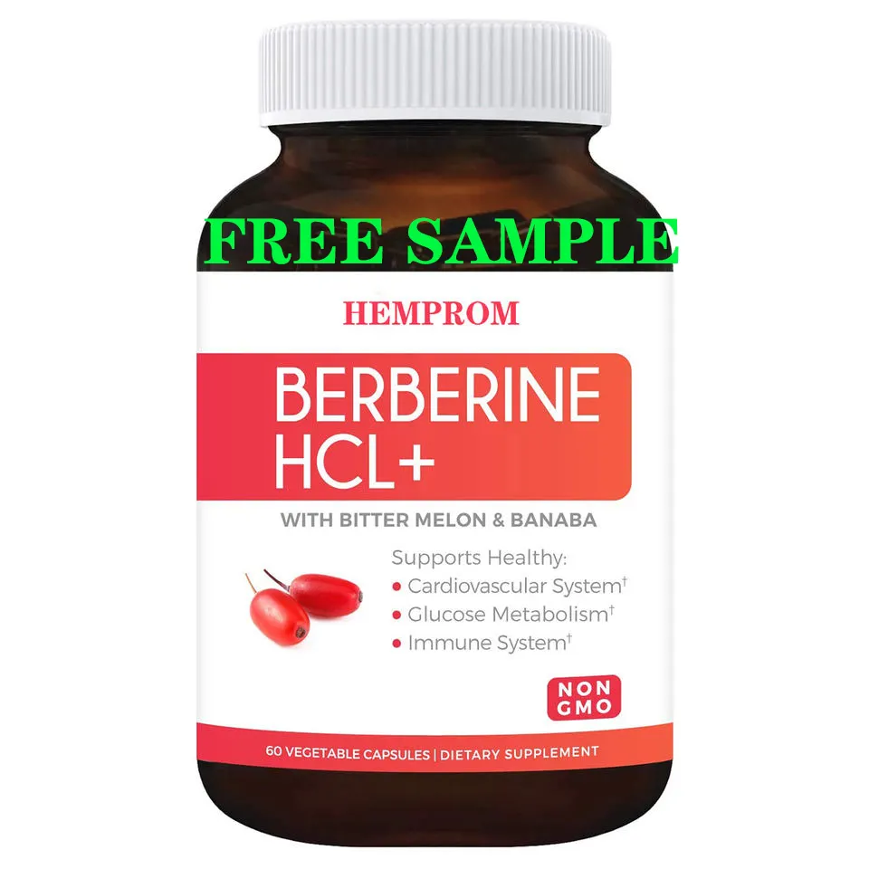 Экстракт берберберина, высокопрочный Берберин HCL, Капсулы 500 мг для иммунного бустера, желудочно-кишечный кишечник для похудения