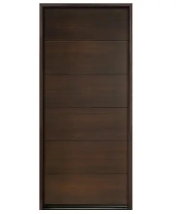 LongTai Factory exporta puertas de madera compuesta de madera maciza de alta calidad puertas de madera de diseño liso interior