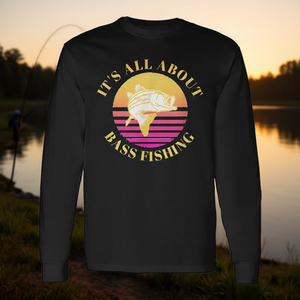 Maglietta a Maniche Lunghe per la Pesca al Bass, Ideale per Promozioni - Product Image 3