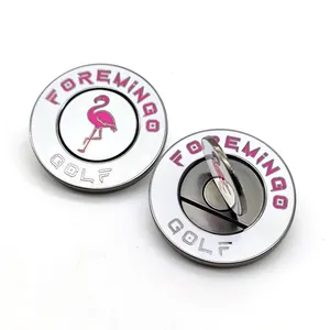 Wholesale Custom Magnetic Golf Ball Marker Miniature Enamel Balls Markers Golf