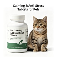 Comprimés calmants anti-stress à absorption rapide avec L-Théanine pour chiens et chats - Supplément contre l'anxiété