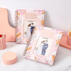 Libreta Personalizada Diaria, Agenda, Diario <span class=keywords><strong>de</strong></span> Boda, <span class=keywords><strong>Cuaderno</strong></span>, Calendario, Encuadernación en Espiral, Cubierta <span class=keywords><strong>de</strong></span> Cuero, B5, 80 Hojas - Product Image 6